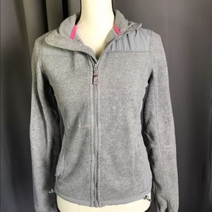 Aero Womens Jacket Full Zip Fleece Gray XS_486
